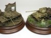 Panzer wrecks dioramas in 15mm
