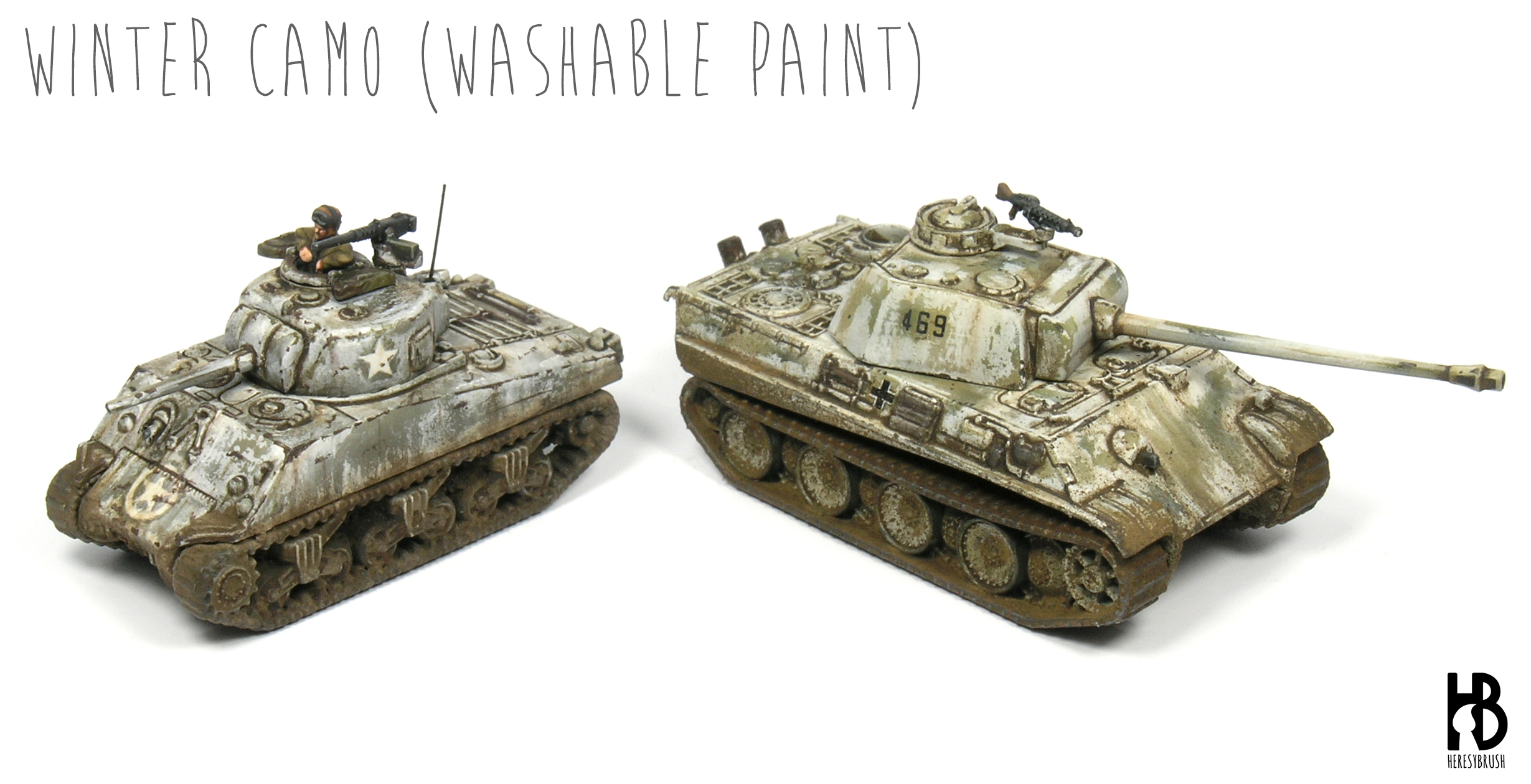 Winter camouflage using a washable paint – HeresyBrush
