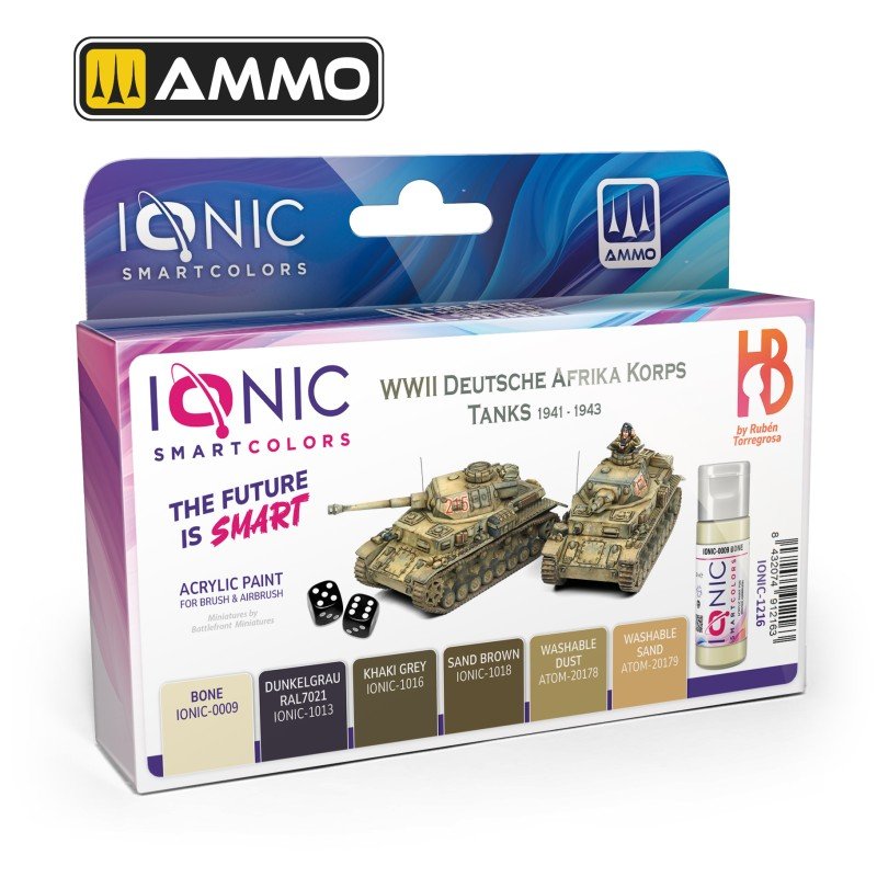 WWII Deutsche Afrikakorps Tanks 1941 - 1943 paint sets