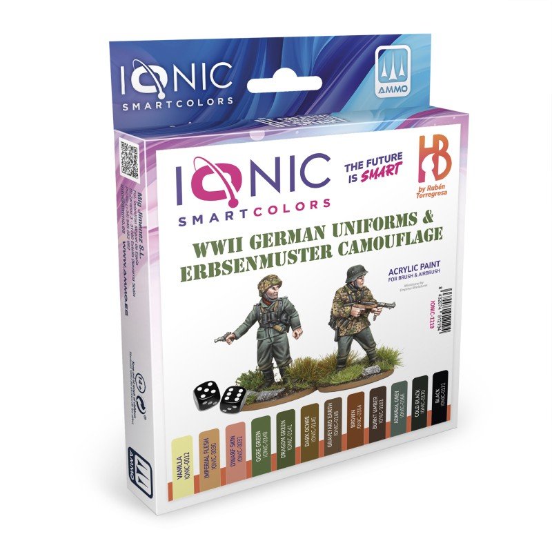 WWII German Uniforms & Erbsenmuster Camouflage paint sets